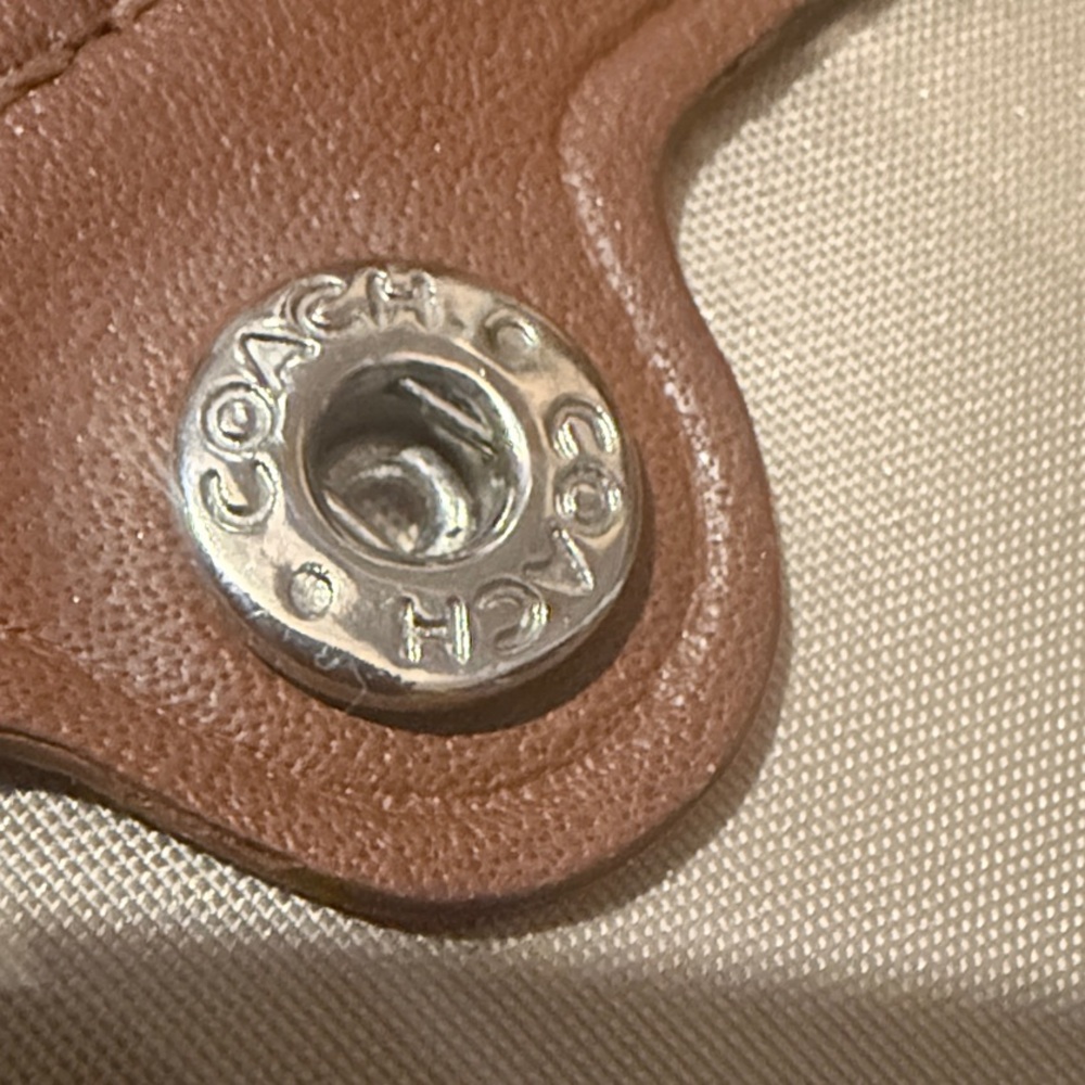 Coach Brown and Gold Men's Card Holder - Picture 7 of 8